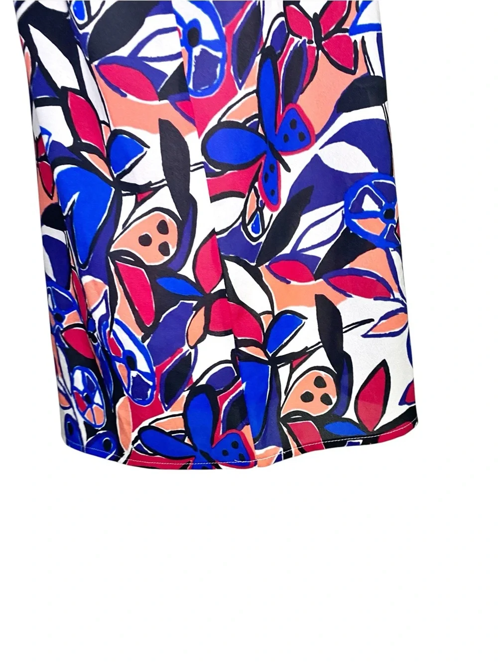 J.Crew Factory Abstract Floral Boatneck Blouse